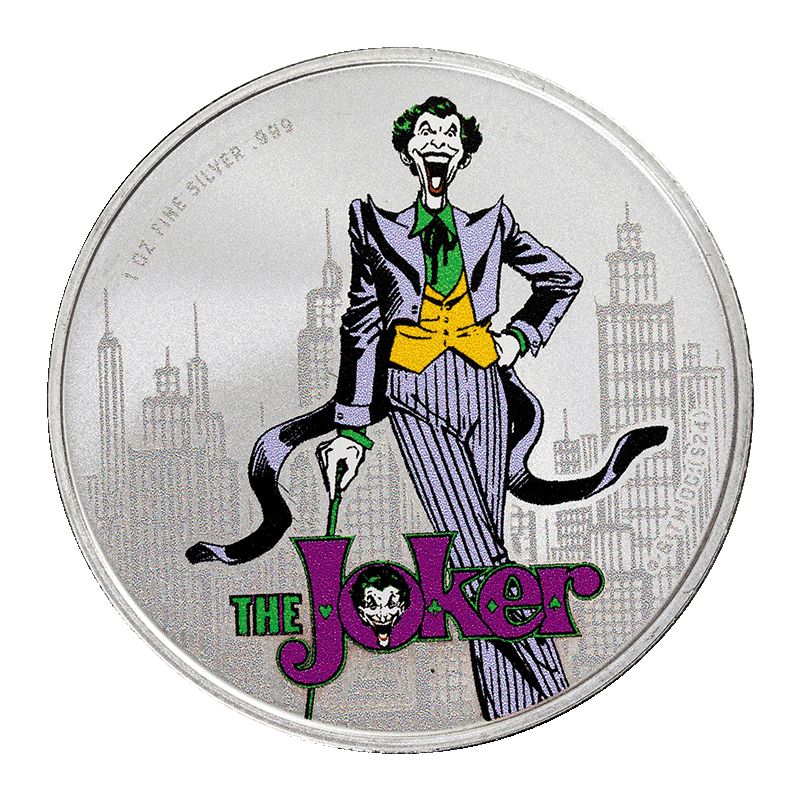 Image for 1 oz DC Comics® - The Joker Silver Coin (2024) from TD Precious Metals